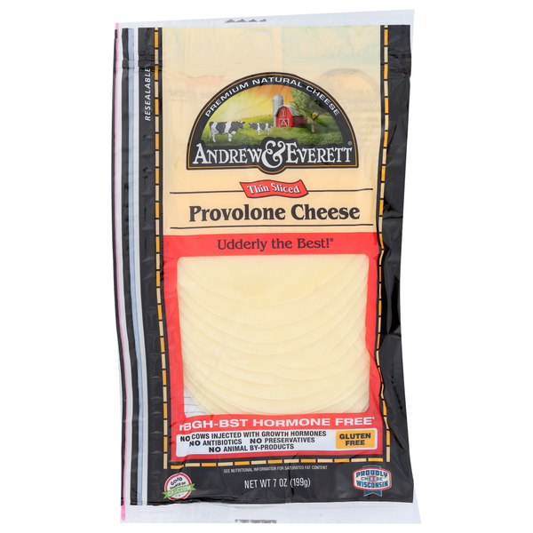 Packaged Cheese Andrew & Everett Cheese Thin Sliced hero