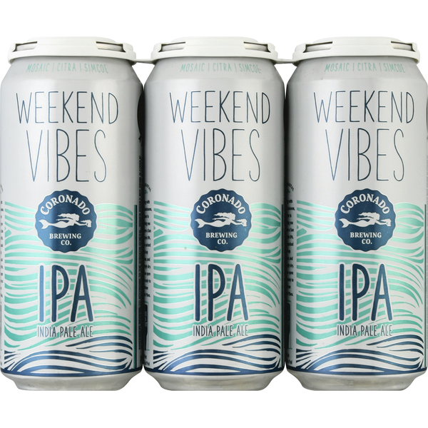 Beers & Coolers Coronado Brewing Company Beer, IPA, Weekend Vibes hero