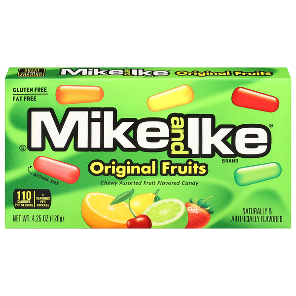 MIKE AND IKE Fruit Flavored Candy, Original Fruits hero