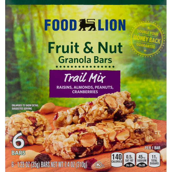 Energy & Granola Bars Food Lion Fruit & Nut Trail Mix Bars hero