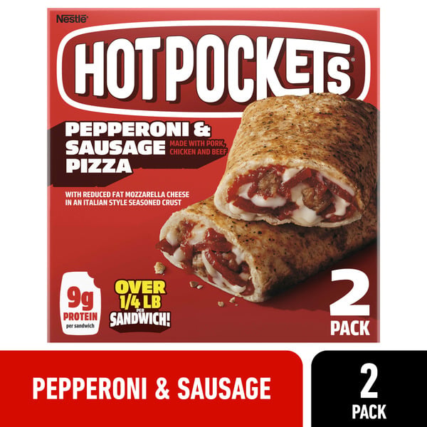 Frozen Meals Hot Pockets Pepperoni And Sausage hero