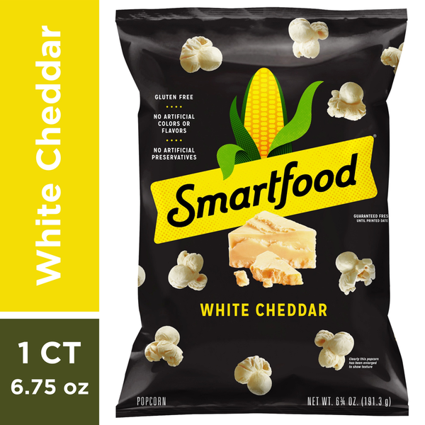 Snacks Smartfood White Cheddar Cheese Popcorn hero