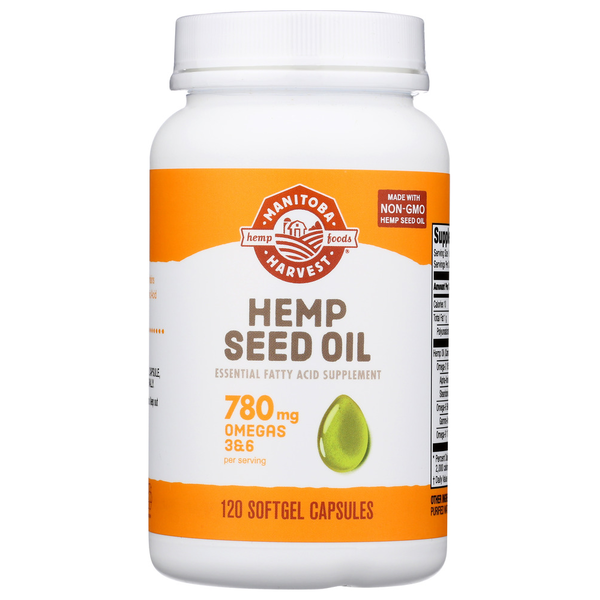 Stress & Sleep Aids Manitoba Harvest Hemp Seed Oil Gel Capsules 1000Mg hero