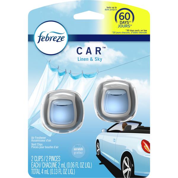 Air Fresheners & Candles Febreze Car Air Freshener Linen & Sky hero