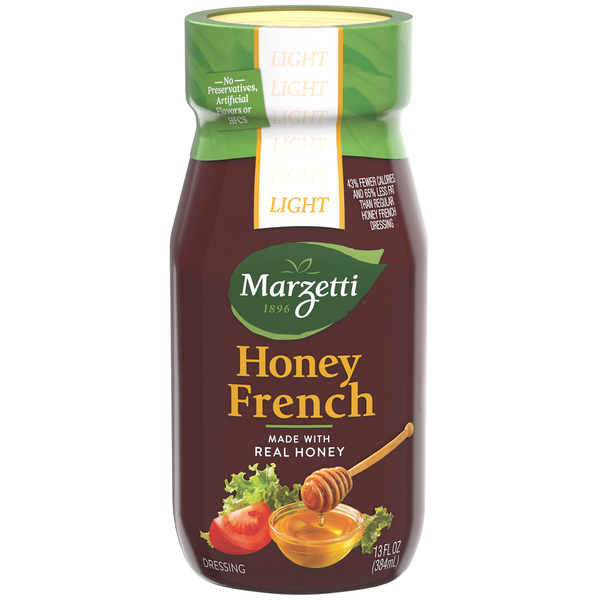 Salad Dressing & Toppings Marzetti Dressing, Honey French, Light hero