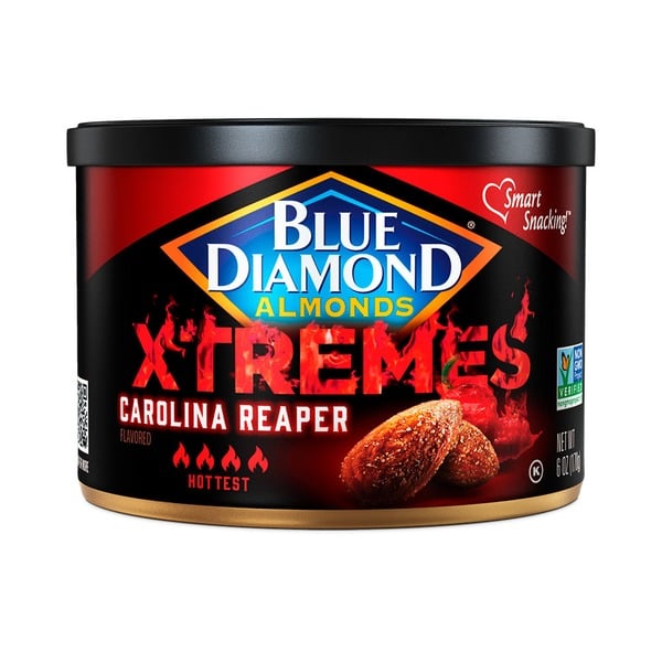 Blue Diamond XTREMES Almonds, Carolina Reaper hero