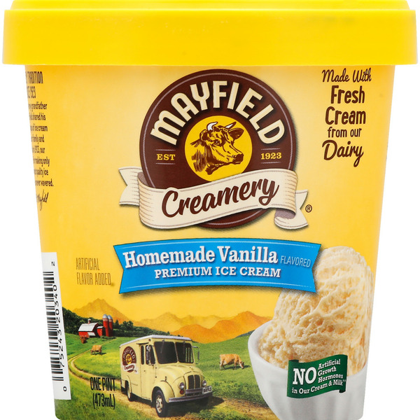 Ice Cream & Ice Mayfield Dairy Farms Ice Cream, Premium, Homemade Vanilla Flavored hero