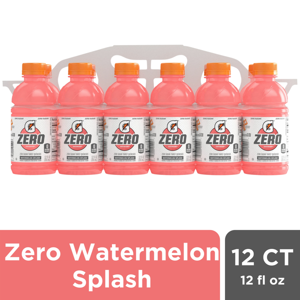 Energy & Sports Drinks Gatorade Thirst Quencher, Zero Sugar, Watermelon Splash, 12-Pack hero