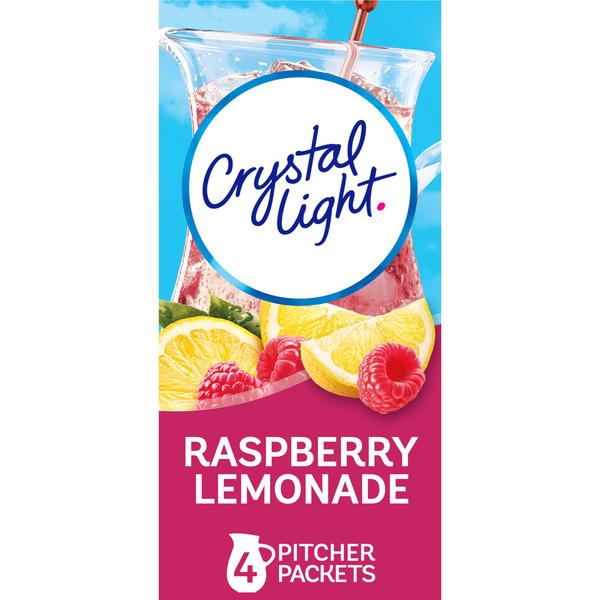 Cocoa & Drink Mixes Crystal Light Raspberry Lemonade Artificially Flavored Powdered Drink Mix hero