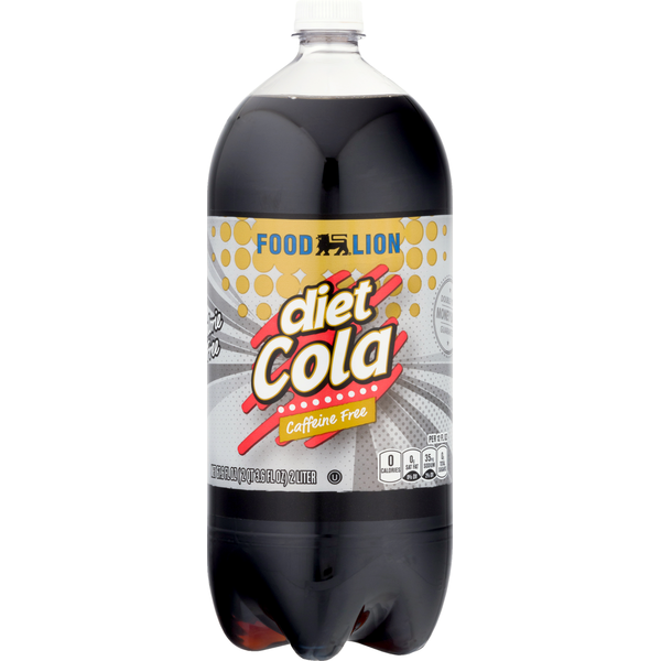 Soft Drinks Food Lion Cola, Caffeine Free, Diet hero