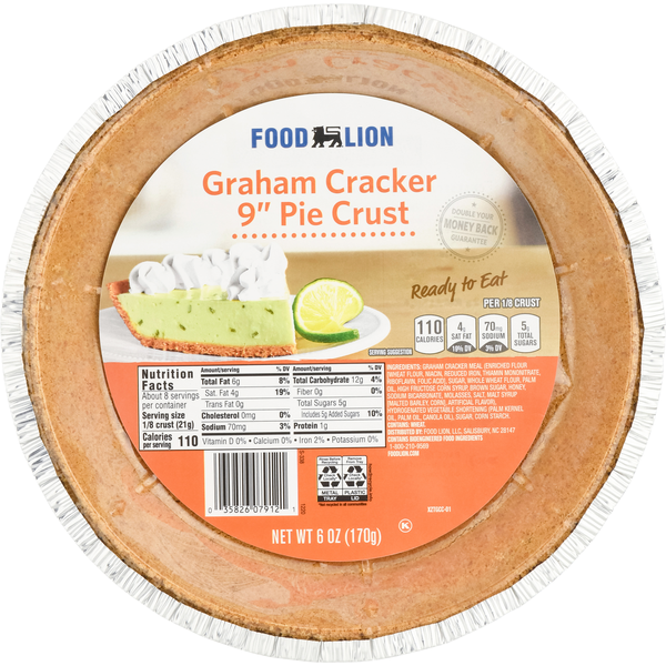 Baking Ingredients Food Lion Regular Graham Cracker Pie Crust hero