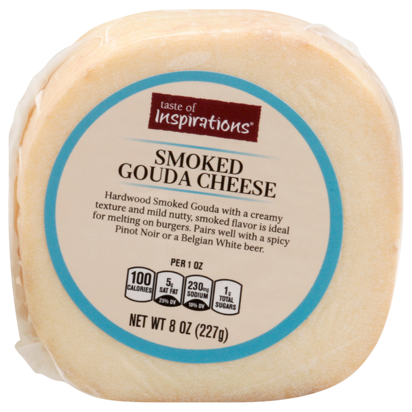 Specialty Cheeses Taste of Inspirations Natural Smoked Gouda Cheese hero