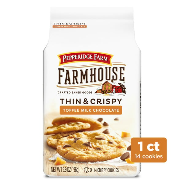 Packaged Cookies Pepperidge Farm Thin & Crispy Toffee Milk Chocolate Cookies hero