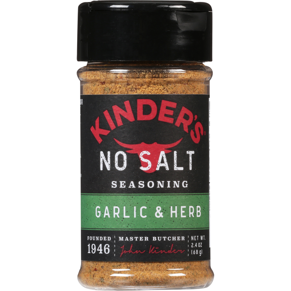 Kinder's Seasoning, No Salt, Garlic Herb hero