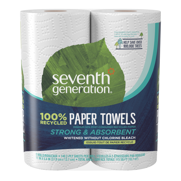 Paper Goods Seventh Generation Paper Towels 100% Recycled Paper hero