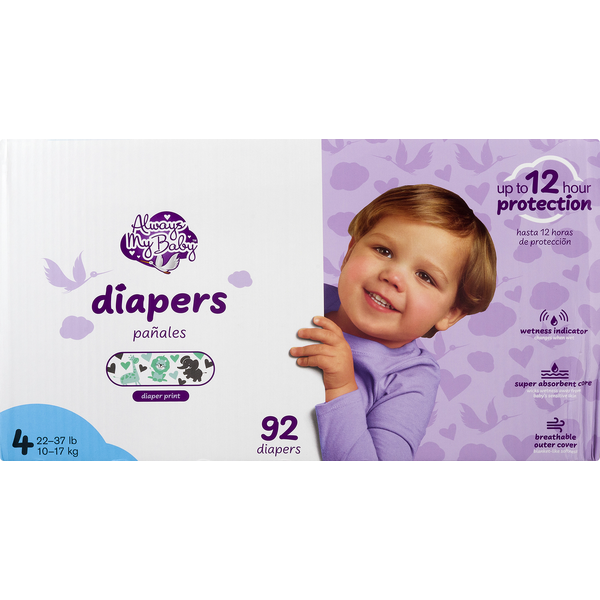 Diapers & Wipes Always My Baby Diapers Club Size 4 hero