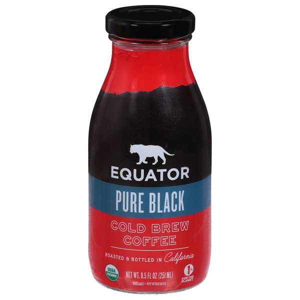 Equator Cold Brew Coffee, Pure Black hero