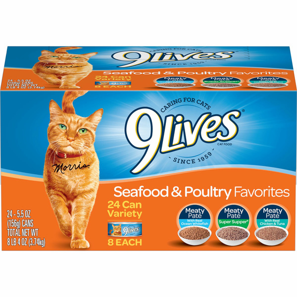 Cat Food & Care 9Lives Cat Food, Seafood & Poultry Favorites hero