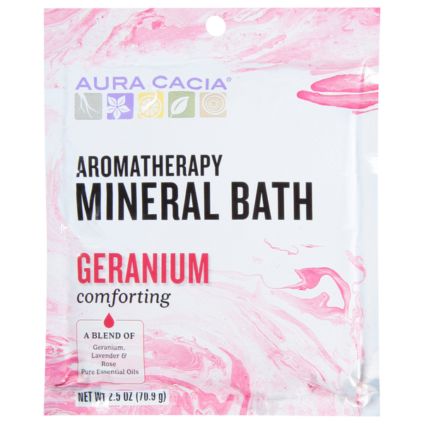 Body Lotions & Soap Aura Cacia Heart Song Aromatherapy Mineral Bath, Sweet Rose Aroma hero