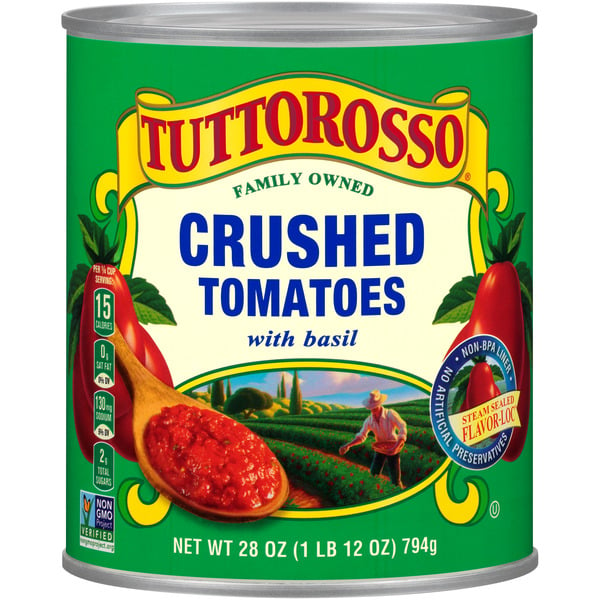 Canned/Jarred Vegetables Tuttorosso Crushed Tomatoes with Basil hero