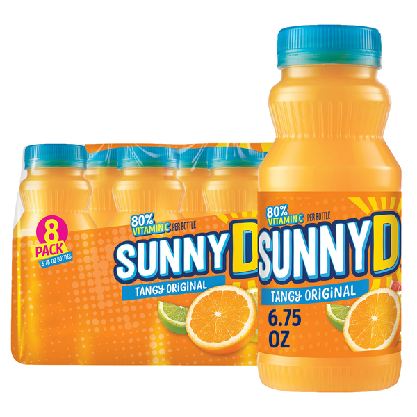 Refrigerated SunnyD Tangy Original Orange Juice Drinks hero