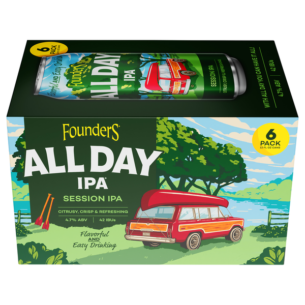 Beers & Coolers Founders Brewing Beer, Session IPA, All Day hero