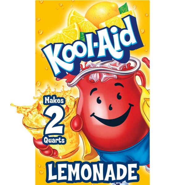 Cocoa & Drink Mixes Kool-Aid Unsweetened Lemonade Naturally Flavored Powdered Soft Drink Mix hero