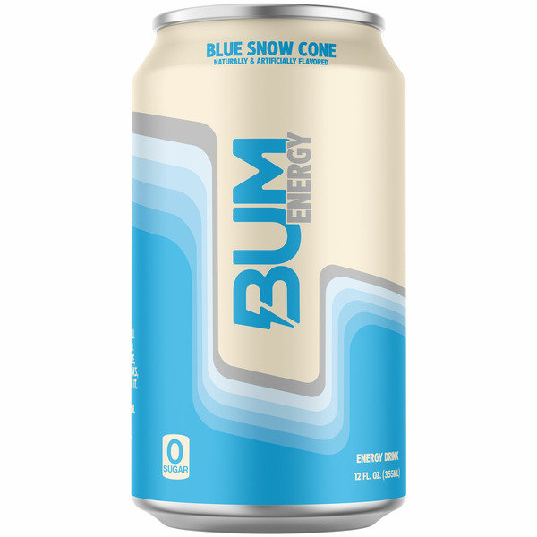 Bum Energy Blue Snow Cone Energy Drink hero