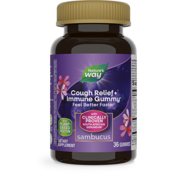 Dietary Supplements Nature's Way Sambucus Cough Relief + Immune Gummy hero