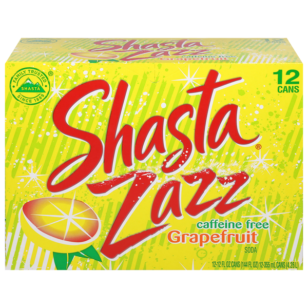 Soft Drinks Shasta Soda, Caffeine Free, Grapefruit hero