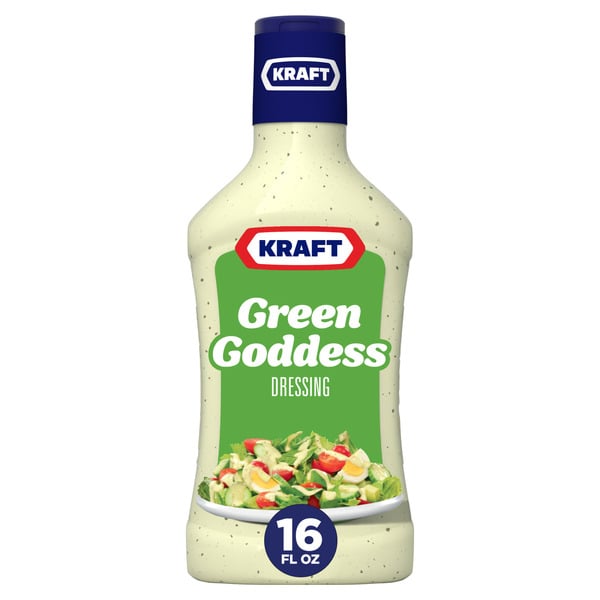 Salad Dressing & Toppings Kraft Green Goddess Salad Dressing hero