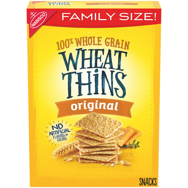 Crackers Wheat Thins Original Whole Grain Wheat Crackers, Family Size hero