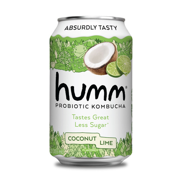 Humm Kombucha Coconut Lime, Probiotic Kombucha hero