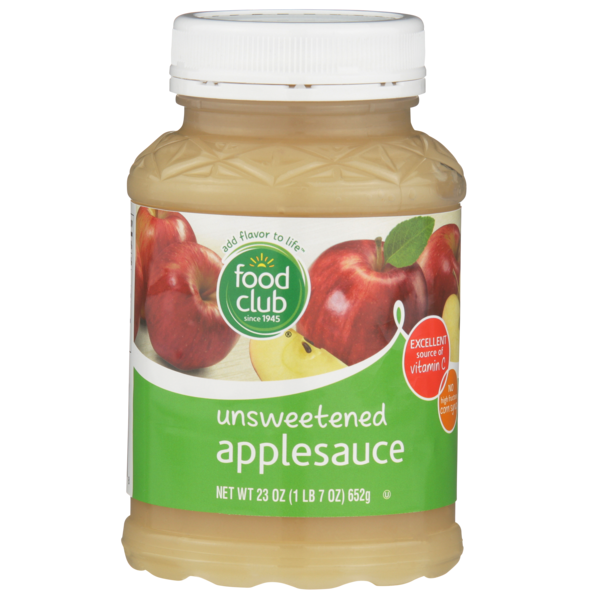 Canned Fruit & Applesauce Food Club Unsweetened Applesauce hero