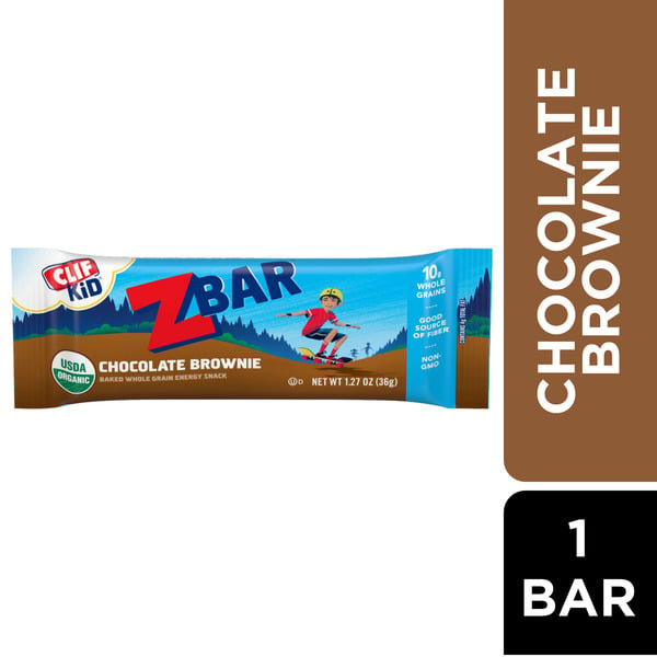 Energy & Granola Bars Zbar Chocolate Brownie Organic Kids Snack Bar hero