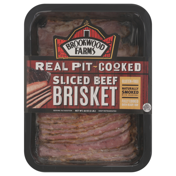 Brookwood Farms Beef Brisket, Sliced hero