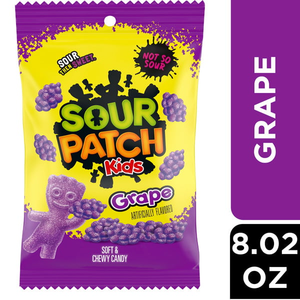 Candy, Chocolate & Gum Sour Patch Kids Grape Soft & Chewy Candy hero