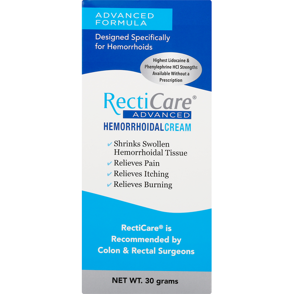 Specialty Treatments RectiCare Hemorrhoidal Cream, Advanced hero