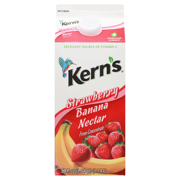 Refrigerated Kern's Nectar, Strawberry Banana hero