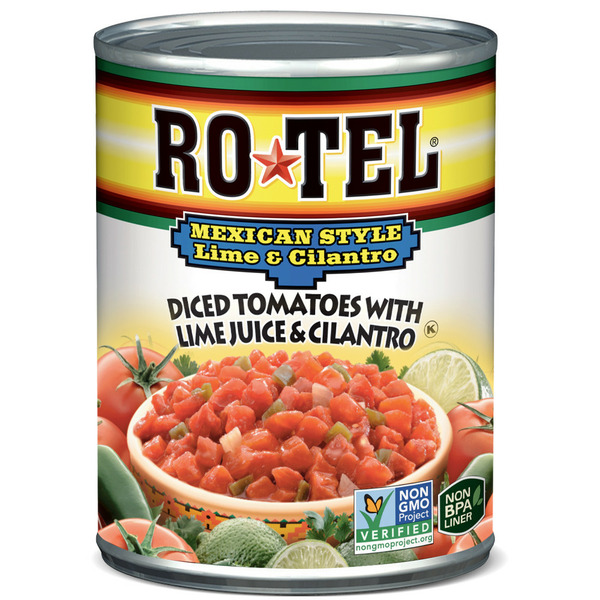 Canned & Jarred Vegetables RO*TEL Mexican Style Diced Tomatoes with Lime and Cilantro hero