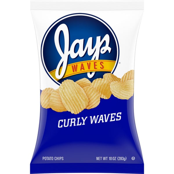 Chips & Pretzels Jays Curly Waves Potato Chips hero