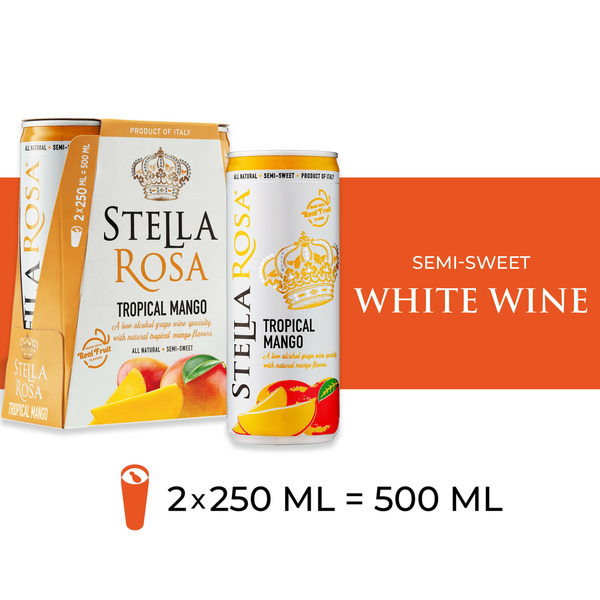 Boxed & Packaged Wine Stella Rosa Tropical Mango Semi-Sweet Italian White Wine hero