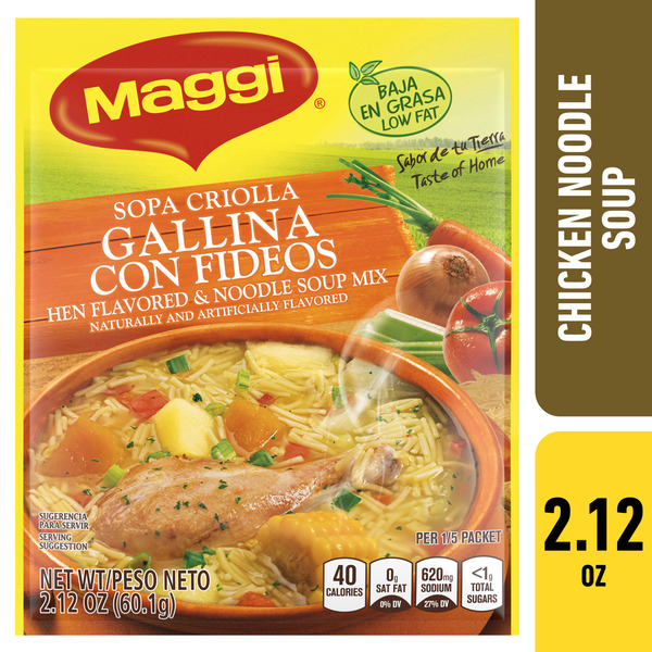 Soup, Broth & Bouillon Maggi Hen Flavored & Noodle Soup Mix hero