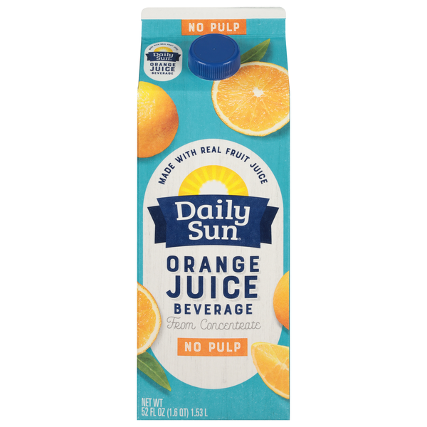 Daily Sun Orange Juice, from Concentrate, No Pulp hero