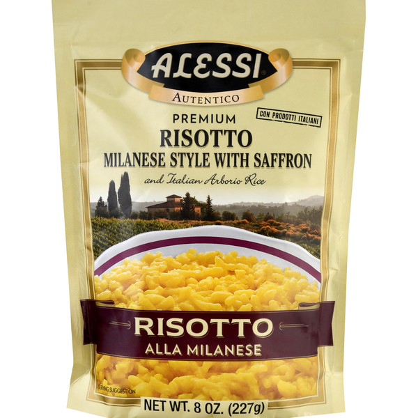 Grains, Rice & Dried Goods Alessi Risotto, Milanese Style, With Saffron, Premium hero