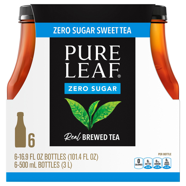 Tea Pure Leaf Brewed Tea, Zero Sugar, Sweet Tea hero