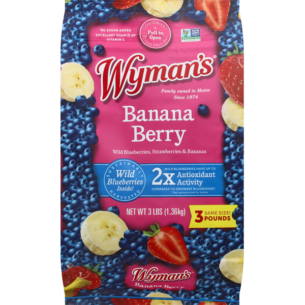 Frozen Produce Wyman's Banana Berry hero