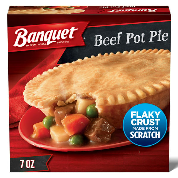 Frozen Meals Banquet Pot Pie, Beef hero