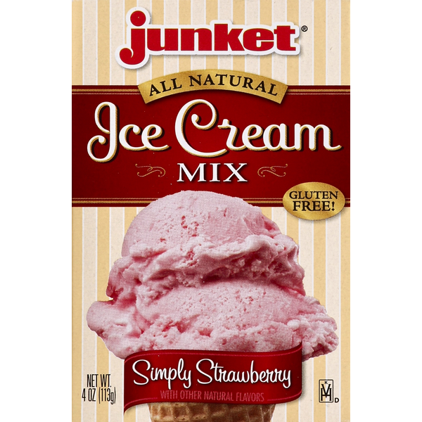 Doughs, Gelatins & Bake Mixes Junket Ice Cream Mix, Simply Strawberry hero