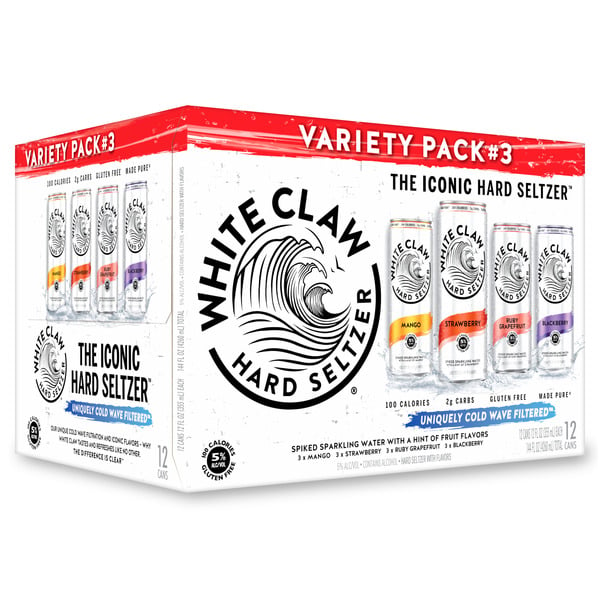 Hard Seltzer White Claw Hard Seltzer Variety No. 3 hero